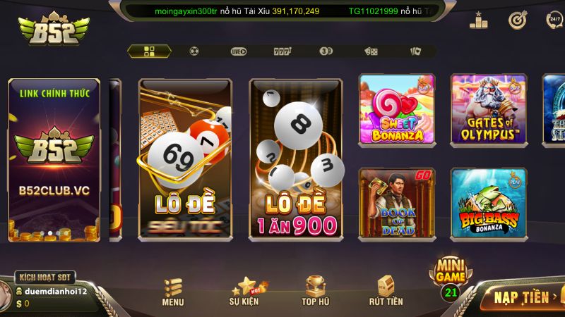 Hướng dẫn các bước đặt cược lô đề online tại b52